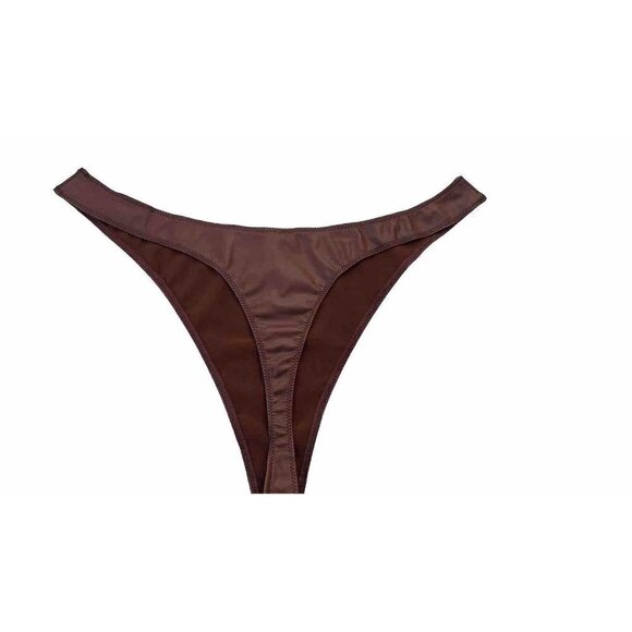 SKIMS Kim K Women's Wet Jersey Dipped Thong 2X Copper PN-HWB-0565 NWT - Picture 5 of 7